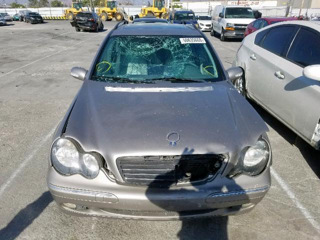 WDBRH61J43F352878 - 2003 MERCEDES-BENZ C 240 SPOR GRAY photo 9