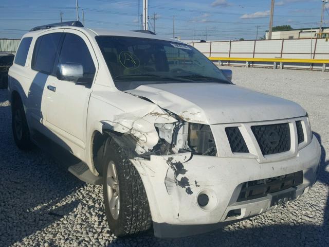 5N1BA0ND8CN616209 - 2012 NISSAN ARMADA SV WHITE photo 1