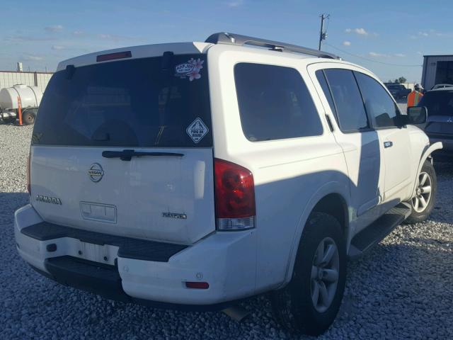 5N1BA0ND8CN616209 - 2012 NISSAN ARMADA SV WHITE photo 4