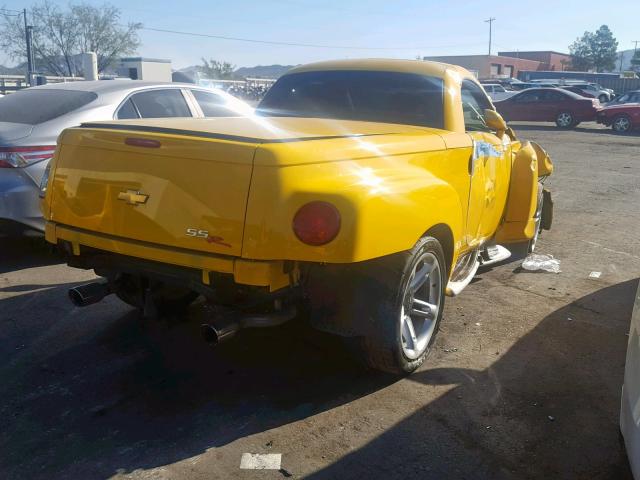 1GCES14P34B112198 - 2004 CHEVROLET SSR 黄色 照片 4