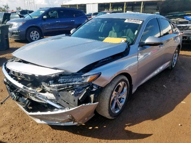 1HGCV1F51JA194557 - 2018 HONDA ACCORD EXL SILVER photo 2