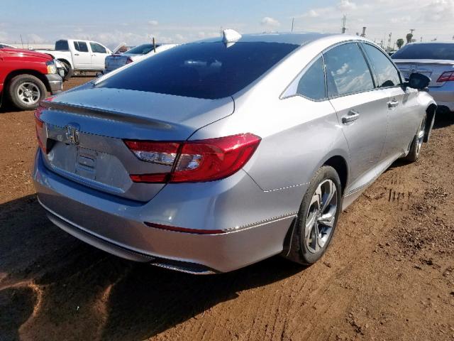 1HGCV1F51JA194557 - 2018 HONDA ACCORD EXL SILVER photo 4