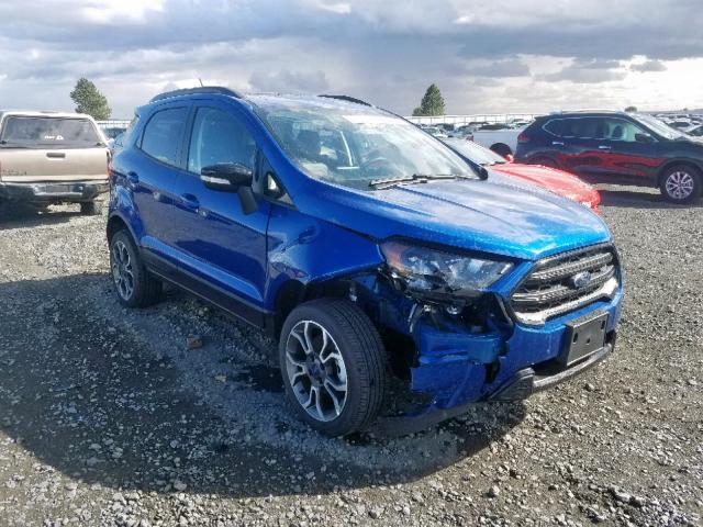 MAJ6S3JL7KC286919 - 2019 FORD ECOSPORT S BLUE photo 1