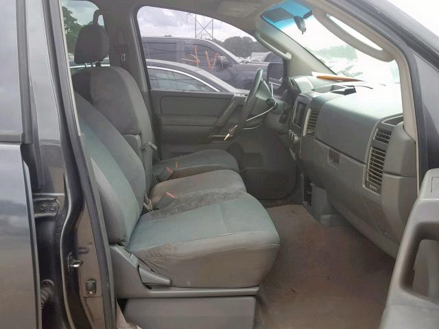 1N6BA07A26N565394 - 2006 NISSAN TITAN XE GRAY photo 5