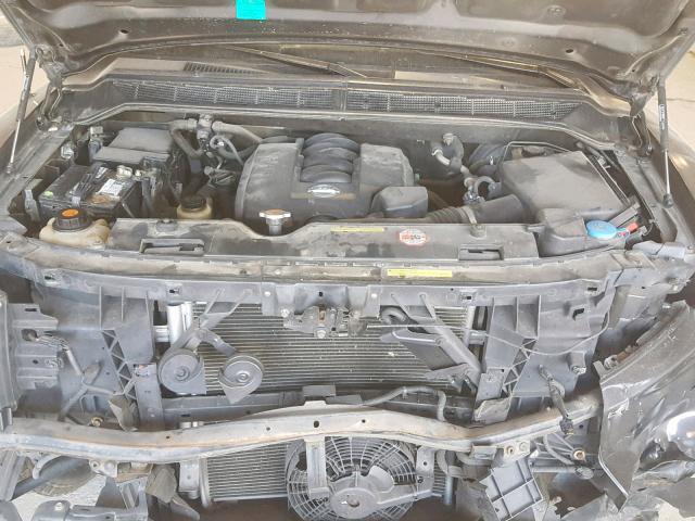 1N6BA07A26N565394 - 2006 NISSAN TITAN XE GRAY photo 7