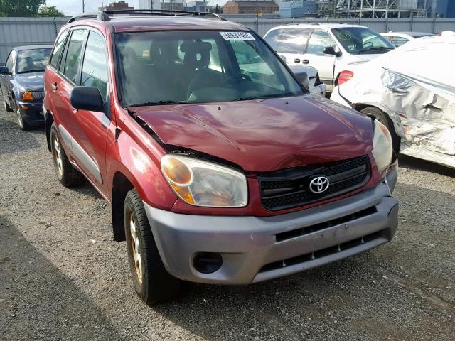 JTEGD20V840033887 - 2004 TOYOTA RAV4 RED photo 1