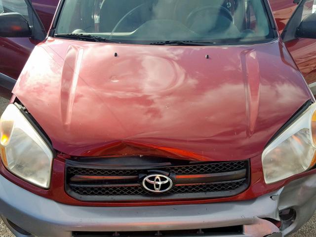 JTEGD20V840033887 - 2004 TOYOTA RAV4 RED photo 7