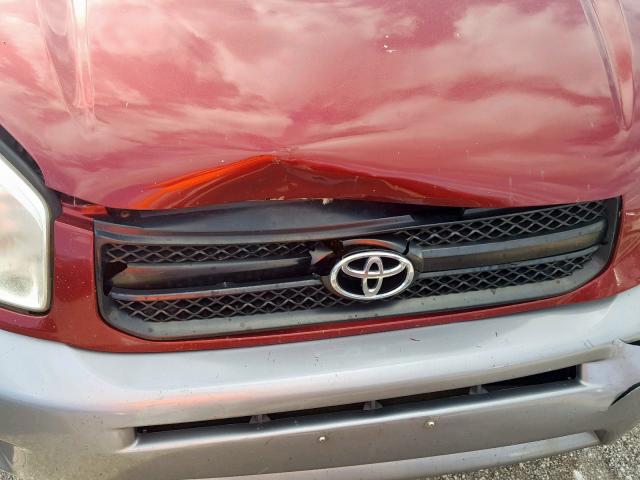 JTEGD20V840033887 - 2004 TOYOTA RAV4 RED photo 9