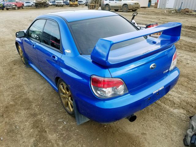 JF1GD79626G500895 - 2006 SUBARU IMPREZA WR BLUE photo 3