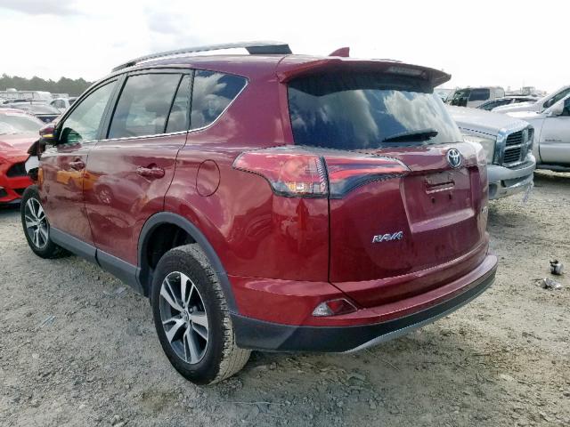 2T3WFREV7JW488622 - 2018 TOYOTA RAV4 ADVEN RED photo 3