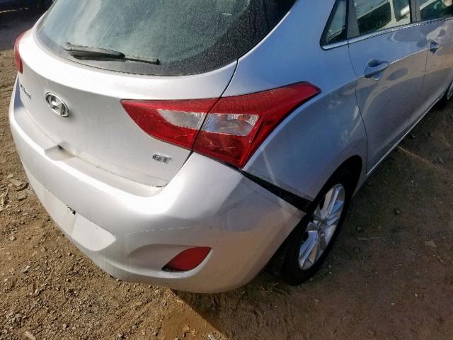 KMHD35LE8DU152728 - 2013 HYUNDAI ELANTRA GT SILVER photo 9