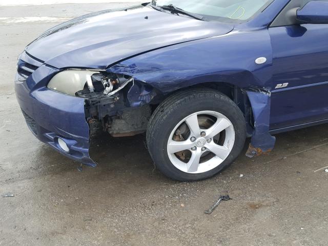 JM1BK123841154309 - 2004 MAZDA 3 S BLUE photo 9