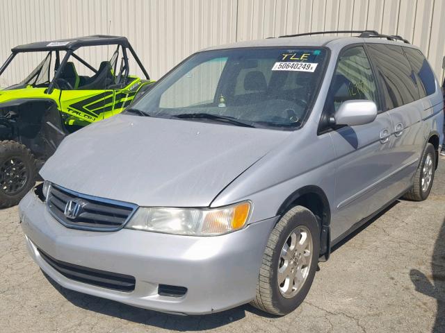 5FNRL18834B093909 - 2004 HONDA ODYSSEY EX GRAY photo 2