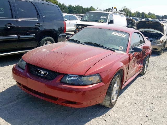 1FAFP40654F163480 - 2004 FORD MUSTANG RED photo 2