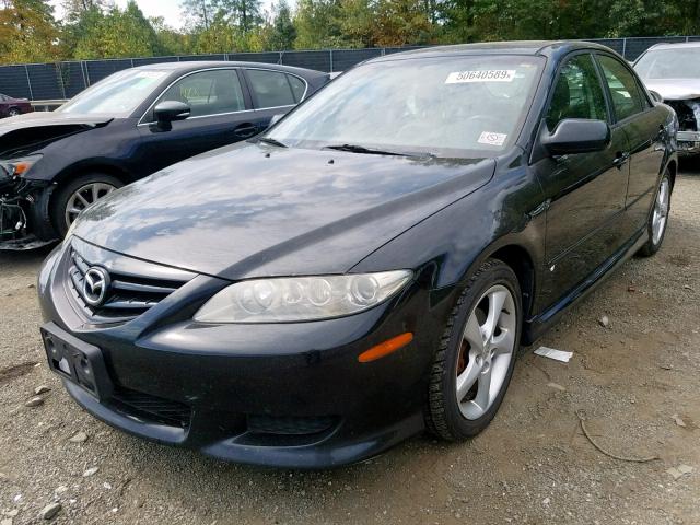 1YVFP80D835M51802 - 2003 MAZDA 6 S BLACK photo 2