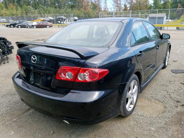 1YVFP80D835M51802 - 2003 MAZDA 6 S BLACK photo 4