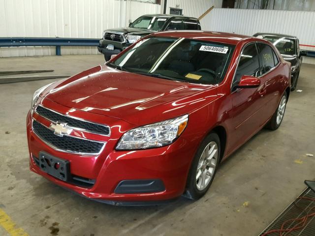 1G11D5SR8DF353986 - 2013 CHEVROLET MALIBU 1LT წითელი ფოტო 2