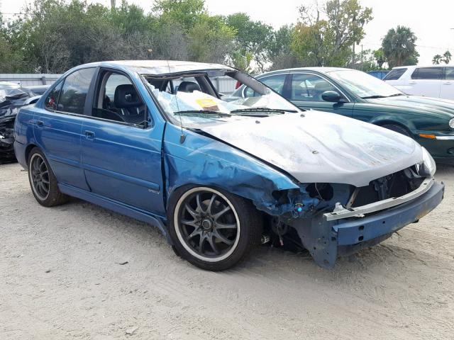 3N1AB51D53L719137 - 2003 NISSAN SENTRA SE- BLUE photo 1