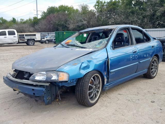 3N1AB51D53L719137 - 2003 NISSAN SENTRA SE- BLUE photo 2