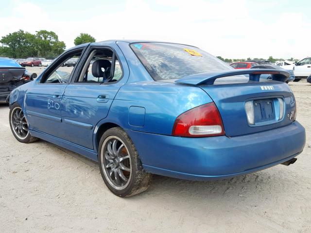 3N1AB51D53L719137 - 2003 NISSAN SENTRA SE- BLUE photo 3