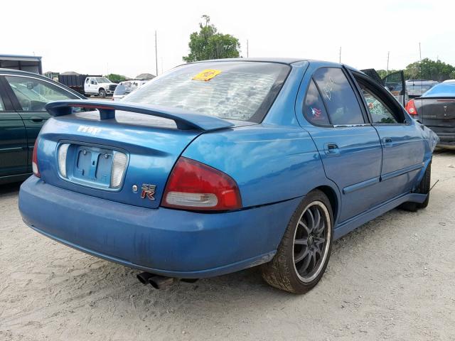 3N1AB51D53L719137 - 2003 NISSAN SENTRA SE- BLUE photo 4