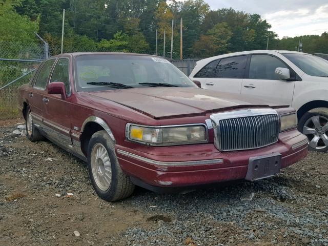 1LNLM83W4TY605267 - 1996 LINCOLN TOWN CAR C BURGUNDY photo 1