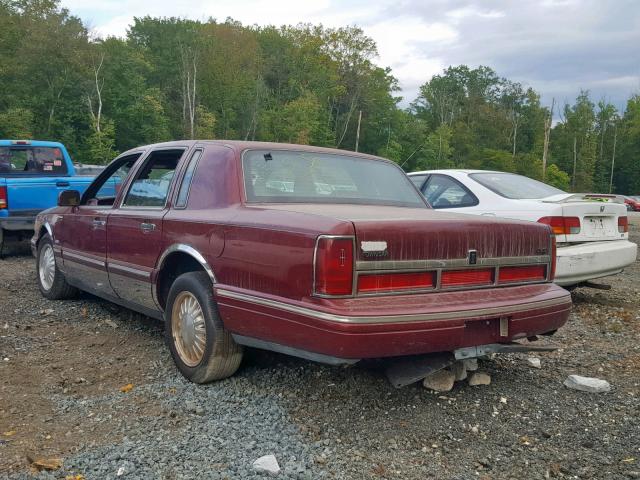 1LNLM83W4TY605267 - 1996 LINCOLN TOWN CAR C BURGUNDY photo 3