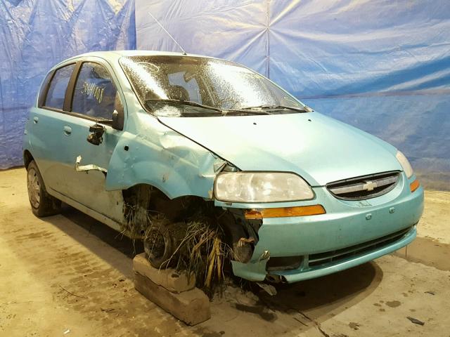 KL1TD62605B311744 - 2005 CHEVROLET AVEO BASE Dəniz mavisi foto 1