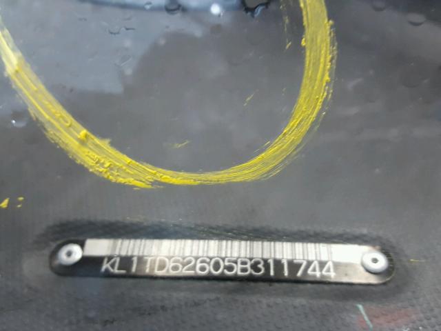 KL1TD62605B311744 - 2005 CHEVROLET AVEO BASE Dəniz mavisi foto 9