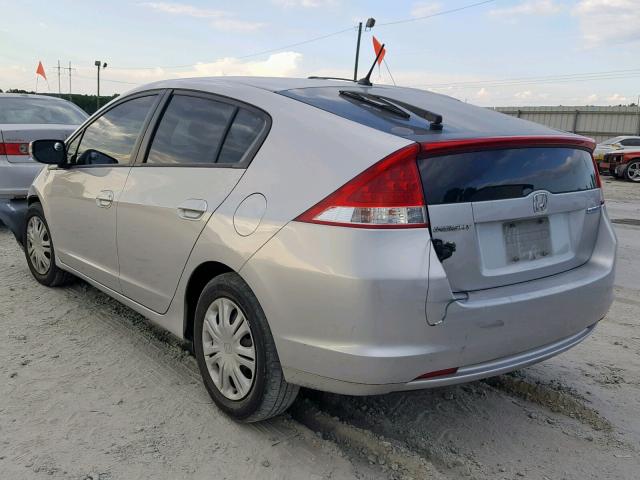 JHMZE2H51AS013980 - 2010 HONDA INSIGHT LX SILVER photo 3