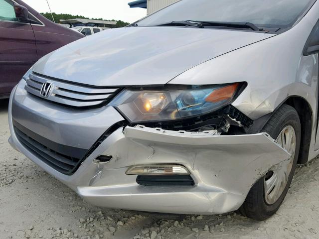 JHMZE2H51AS013980 - 2010 HONDA INSIGHT LX SILVER photo 9