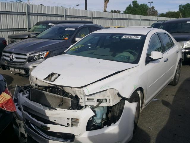 1G1ZC5E09CF339533 - 2012 CHEVROLET MALIBU 1LT WHITE photo 2