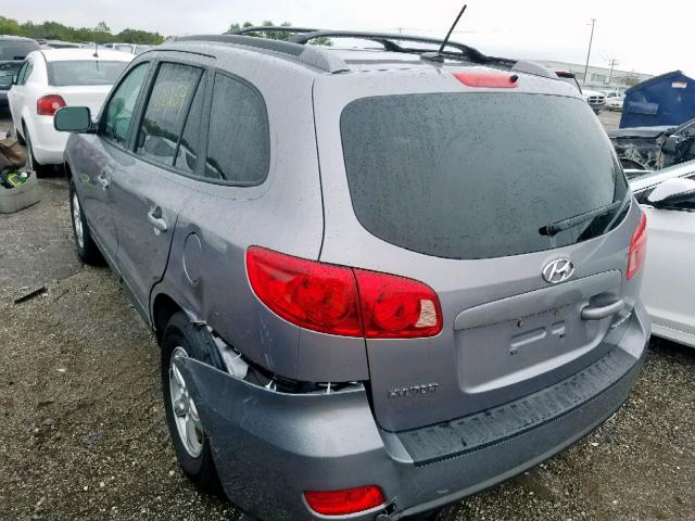 5NMSG13D37H109376 - 2007 HYUNDAI SANTA FE G GRAY photo 3