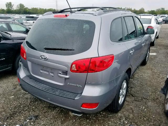 5NMSG13D37H109376 - 2007 HYUNDAI SANTA FE G GRAY photo 4