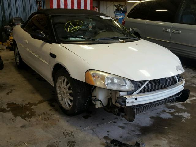 1C3EL55T73N608784 - 2003 CHRYSLER SEBRING LX WHITE photo 1