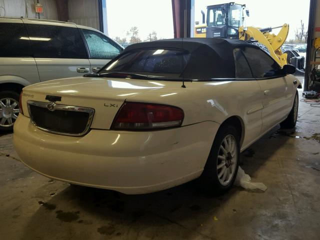 1C3EL55T73N608784 - 2003 CHRYSLER SEBRING LX WHITE photo 4