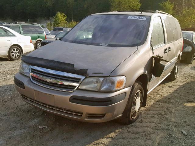 1GNDX03E22D107445 - 2002 CHEVROLET VENTURE TAN photo 2