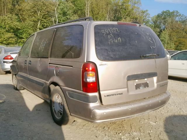 1GNDX03E22D107445 - 2002 CHEVROLET VENTURE TAN photo 3