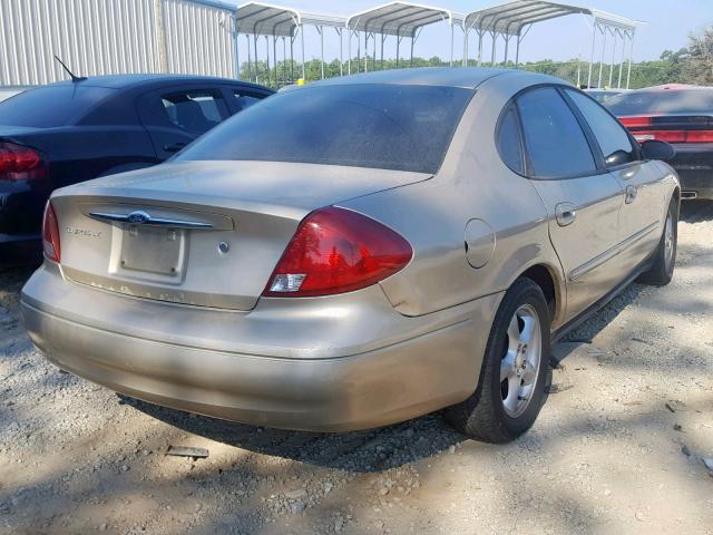 1FAFP52241A271436 - 2001 FORD TAURUS LX GOLD photo 4