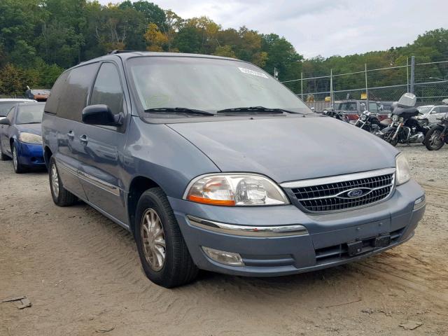 2FMZA5249YBA04331 - 2000 FORD WINDSTAR S BLUE photo 1