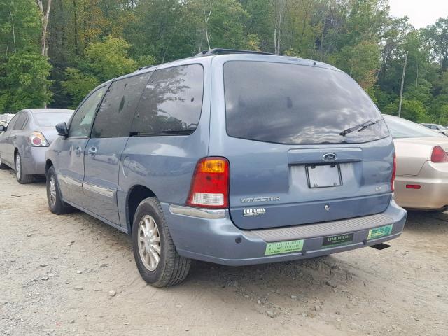 2FMZA5249YBA04331 - 2000 FORD WINDSTAR S BLUE photo 3