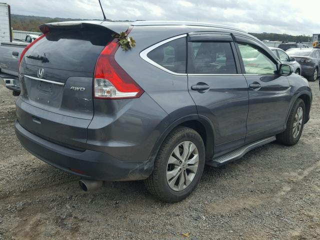 JHLRM4H79CC025733 - 2012 HONDA CR-V EXL GRAY photo 4