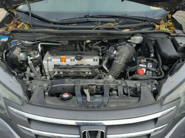 JHLRM4H79CC025733 - 2012 HONDA CR-V EXL GRAY photo 7