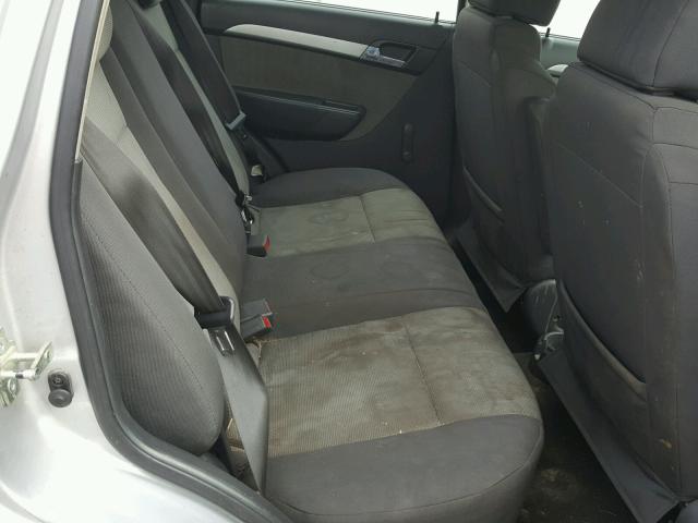 KL1TD6DEXAB090958 - 2010 CHEVROLET AVEO LS GRAY photo 6