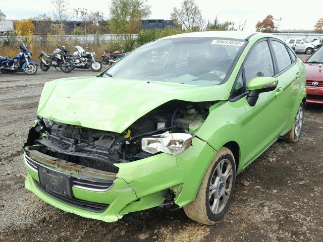 3FADP4BJ9EM125034 - 2014 FORD FIESTA SE GREEN photo 2