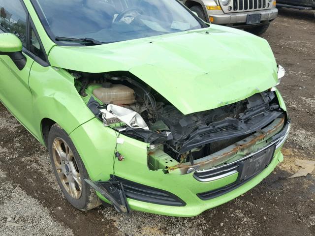 3FADP4BJ9EM125034 - 2014 FORD FIESTA SE GREEN photo 9