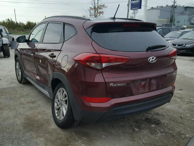 KM8J3CA42HU383924 - 2017 HYUNDAI TUCSON LIM BURGUNDY photo 3