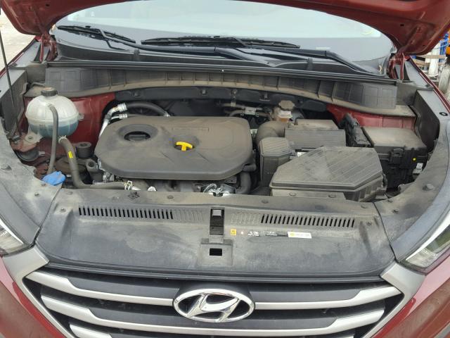 KM8J3CA42HU383924 - 2017 HYUNDAI TUCSON LIM BURGUNDY photo 7