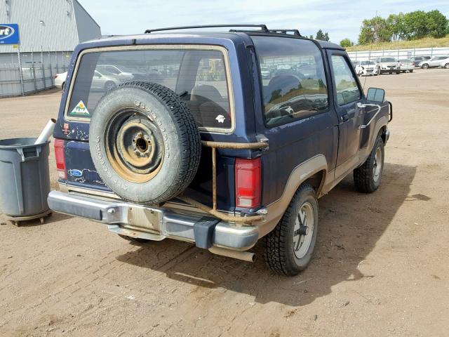 1FMCU12T8LUA41399 - 1990 FORD BRONCO II BLUE photo 4