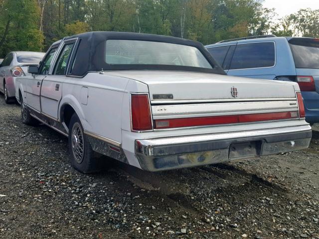 1LNBM81F0JY866987 - 1988 LINCOLN TOWN CAR WHITE photo 3